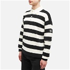 Gucci Men's Catwalk Look 50 Striped Knitted Polo Shirt in Black