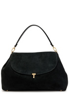 Toteme T-lock Suede top Handle bag - Black - One Size