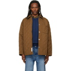 A.P.C. Brown Quilted Wool Jacket
