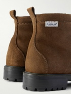 Ghiaia Cashmere - Logo-Appliquéd Suede Boots - Brown