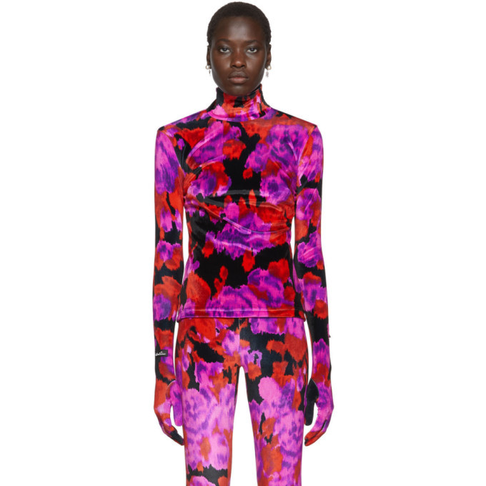 Photo: Richard Quinn Red Floral Turtleneck