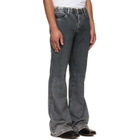 COÛT DE LA LIBERTÉ Black Jimmy Ecru Twill Flare Jeans