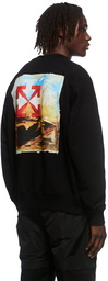 Off-White Black Arrow On Canvas Skate Crewneck Sweatshirt