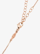 Jacquie Aiche 14K Rose Gold Turquoise Aquamarine Diamond Necklace