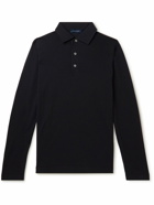 Thom Sweeney - Superfine Wool Polo Shirt - Black