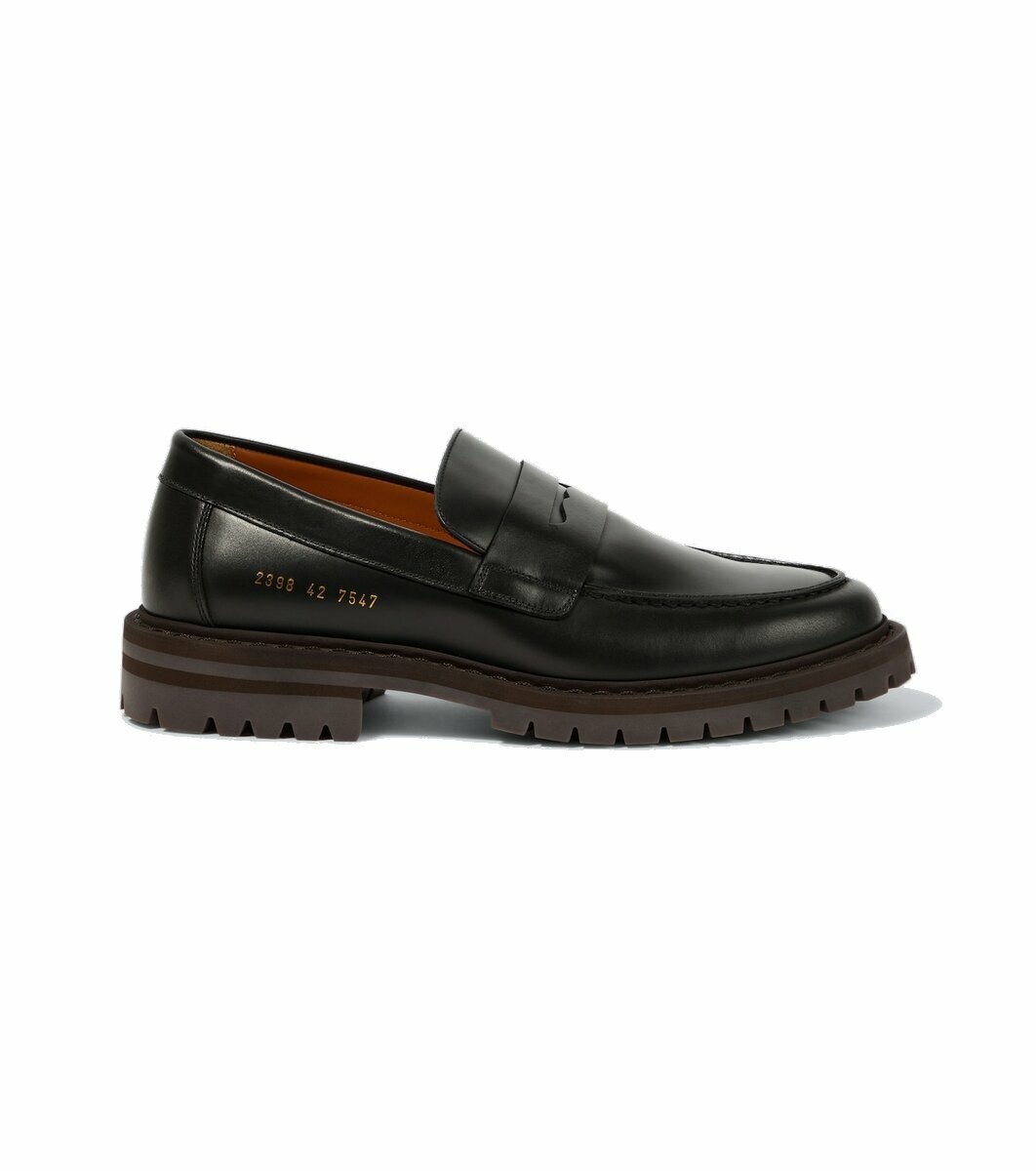 Photo: Common Projects Leather penny loafers