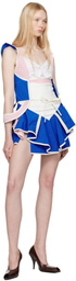 Ashley Williams Blue & Pink Diana Minidress