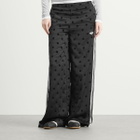 Adidas Women's Polka Dot Firebird Wide Trackpants in Black