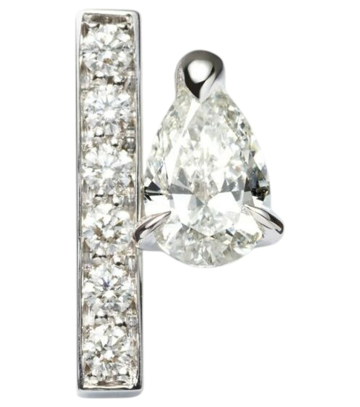 Photo: Repossi Serti Sur Vide 18kt white gold single earring with diamonds