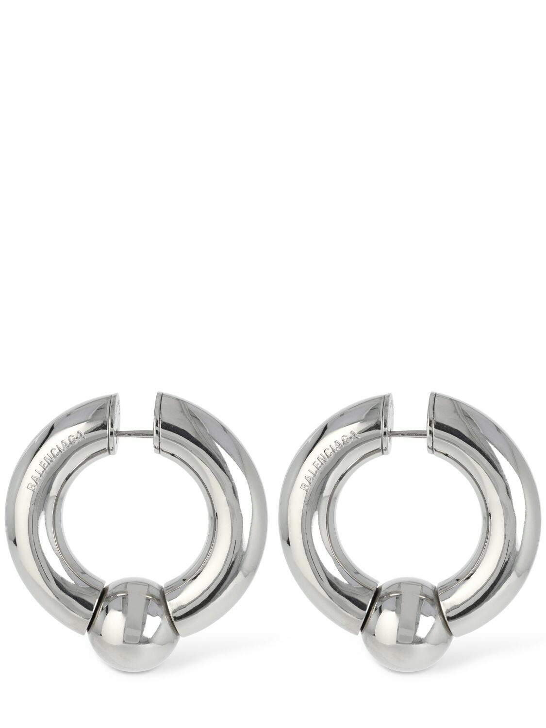 【BALENCIAGA】Minnie brass earrings Minnie earrings in gold - Balenciaga | Mytheresa