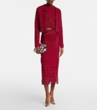 Rabanne Studded crochet cotton cardigan