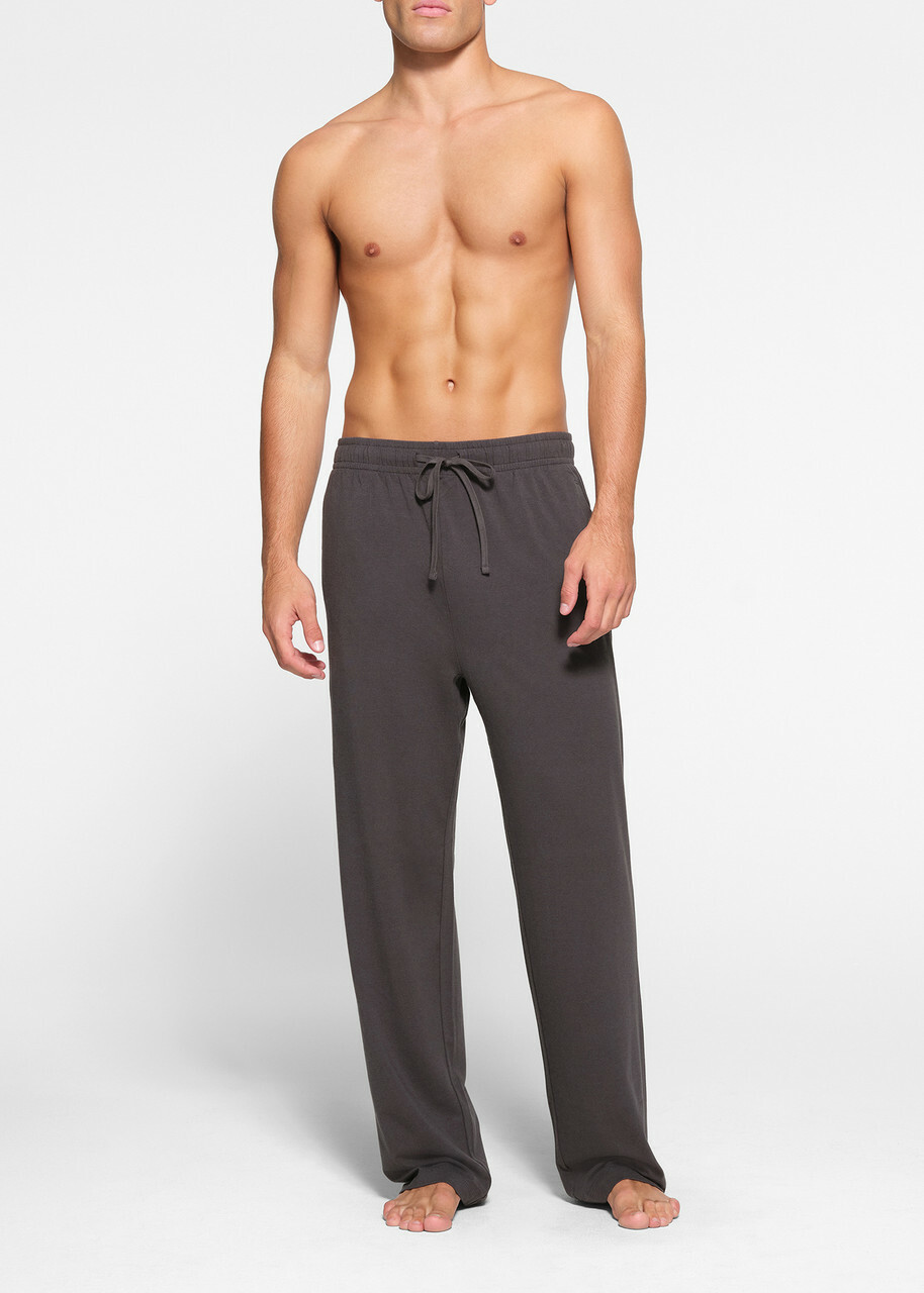 Skims Straight-leg Jersey Trousers Brown