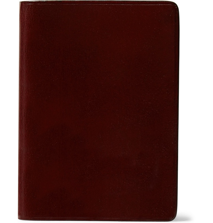 Photo: Il Bussetto - Polished-Leather Bifold Cardholder - Burgundy