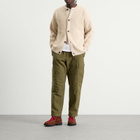 FrizmWORKS Men's Heavy Wool Round Cardigan in Cream