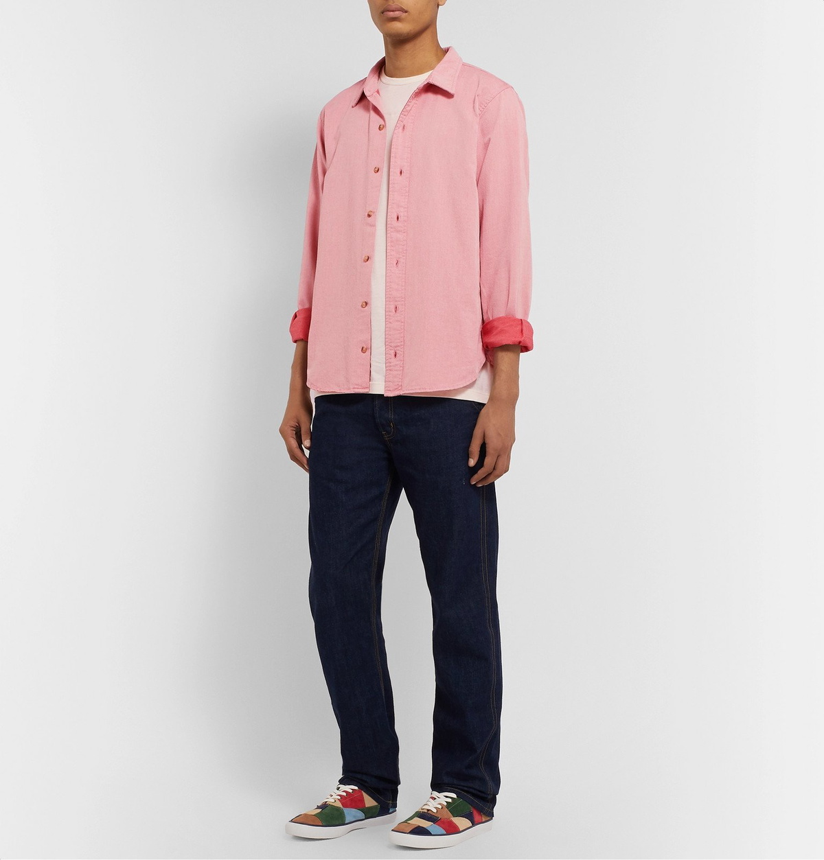 Tempus Now - Organic Denim Shirt - Pink