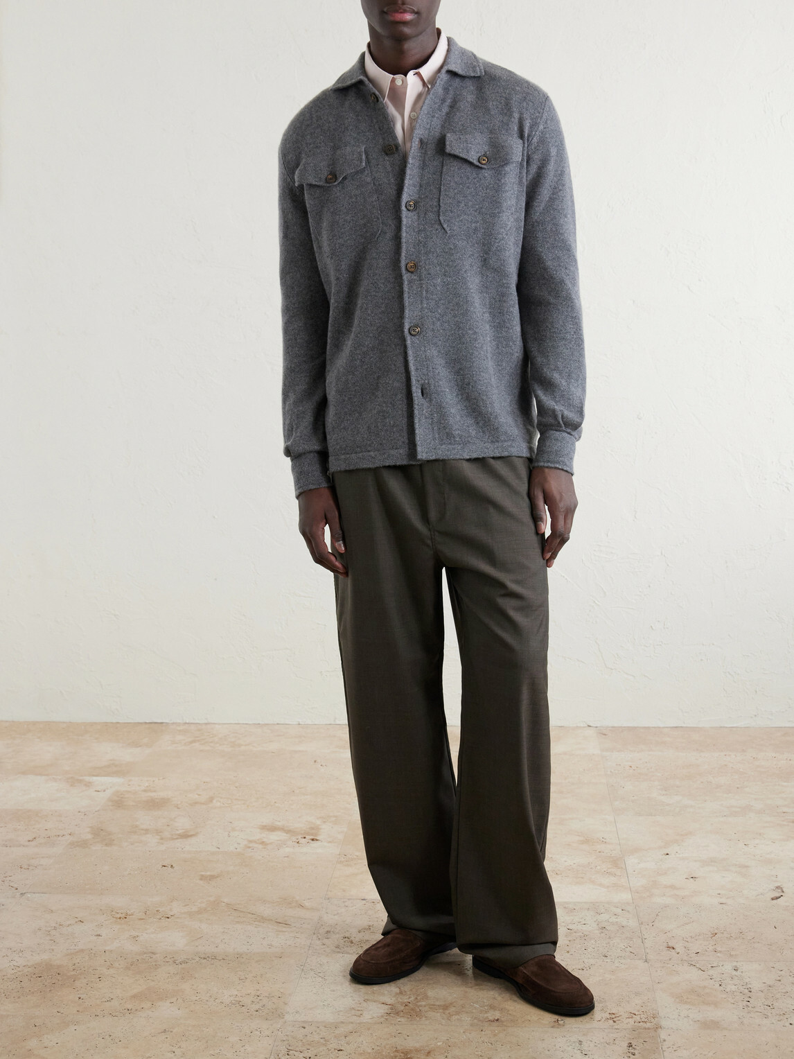 Eleventy - Cashmere Knitted Overshirt - Gray