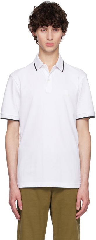 Photo: BOSS White Slim-Fit Polo