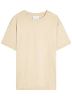 Raith Crew-neck Cotton T-shirt Beige