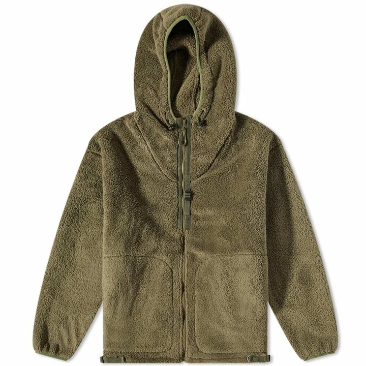 Photo: Garbstore Men's Fleece Zip Hoody in Olive