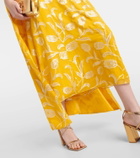 Markarian Caped silk-blend midi dress