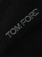 TOM FORD - Ribbed Cashmere Socks - Black
