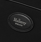 MULBERRY - Leather-Trimmed Nylon Wash Bag - Black