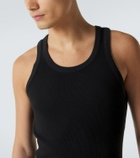 Auralee Ribbed-knit cotton tank top