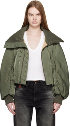 R13 Khaki Oversized Padded Jacket