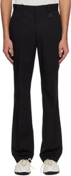 WOOYOUNGMI Black Slim Straight Trousers