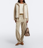 Bogner Bibi quilted teddy-trimmed jacket