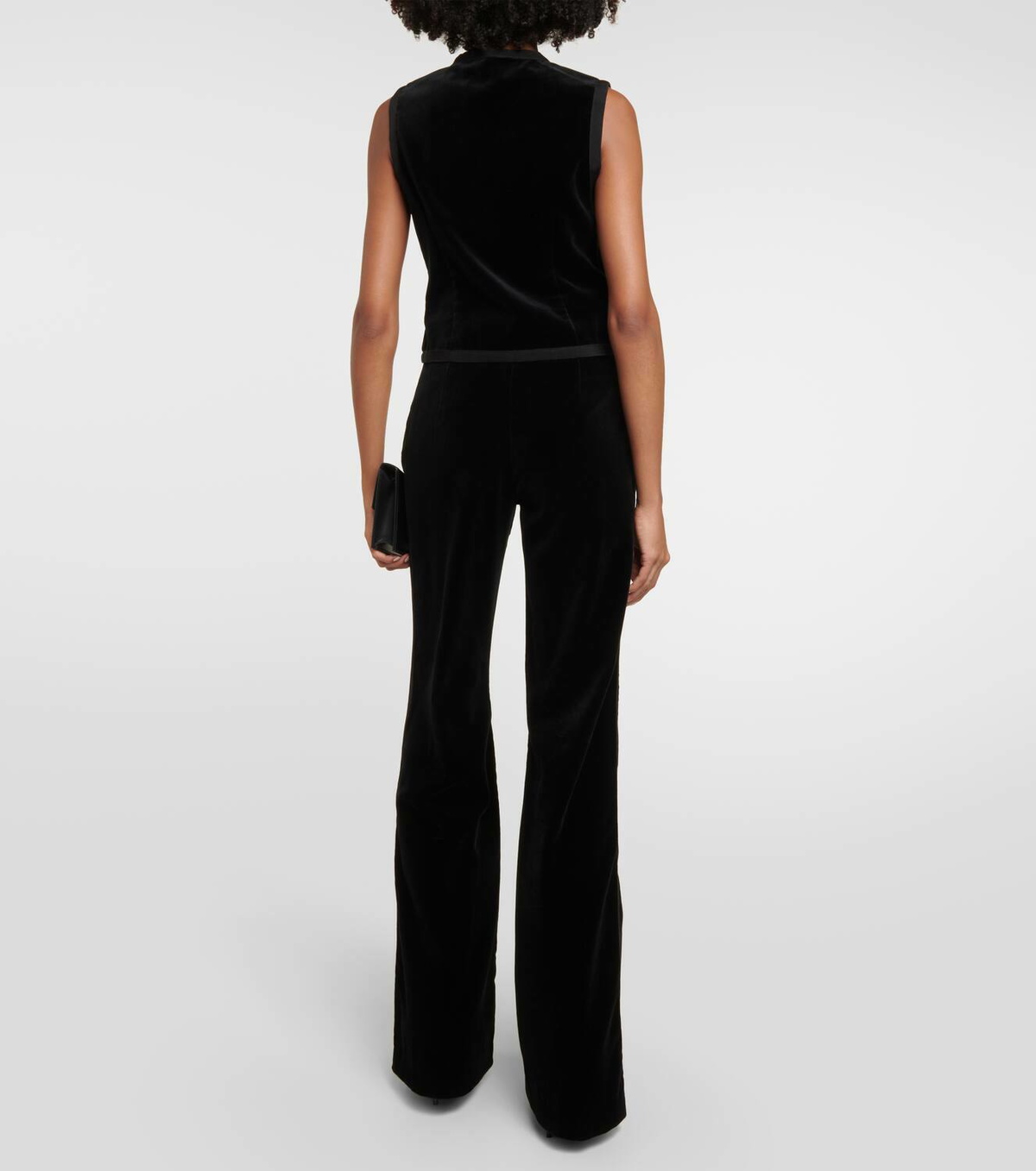 Costarellos Jetta cotton velvet vest