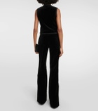 Costarellos Jetta cotton velvet vest