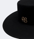 Ruslan Baginskiy Chain-detail wool felt fedora