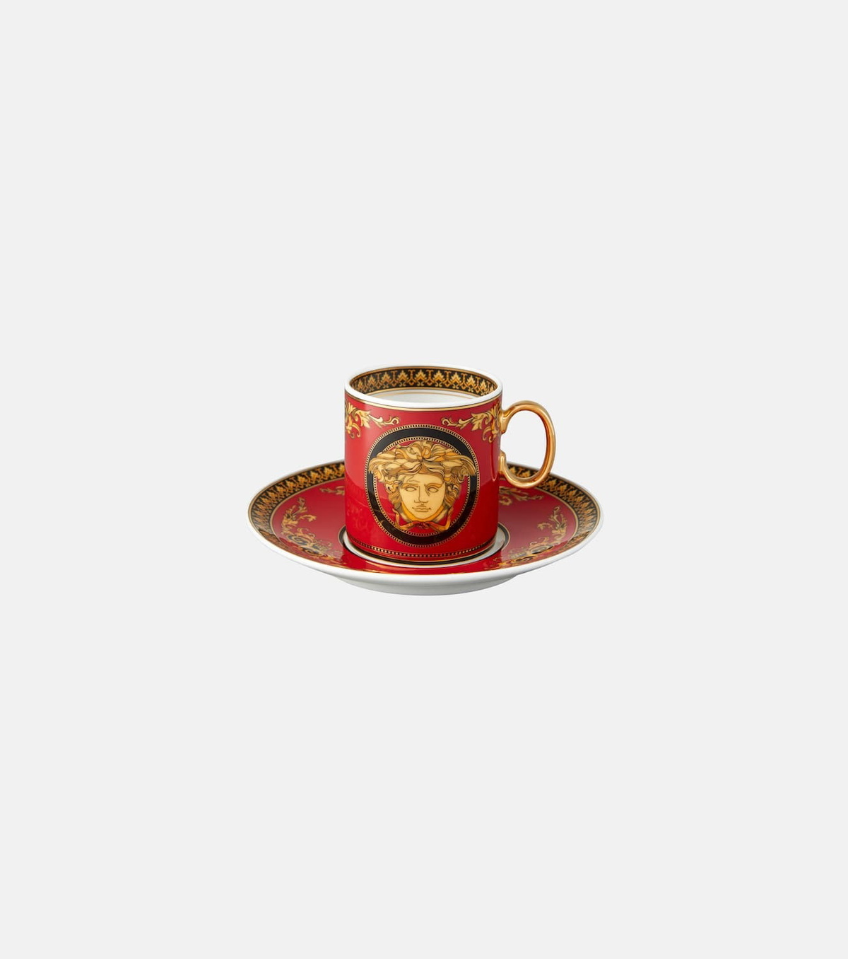 Versace Home Medusa espresso cup and saucer set