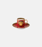 Versace Home Medusa espresso cup and saucer set
