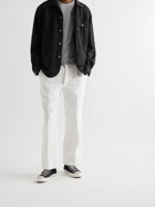 COMME DES GARÇONS HOMME - Garment-Dyed Wool-Gabardine Jacket - Black