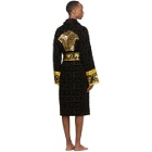 Versace Black Barocco Robe