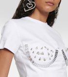 Area Crystal-embellished jersey T-shirt