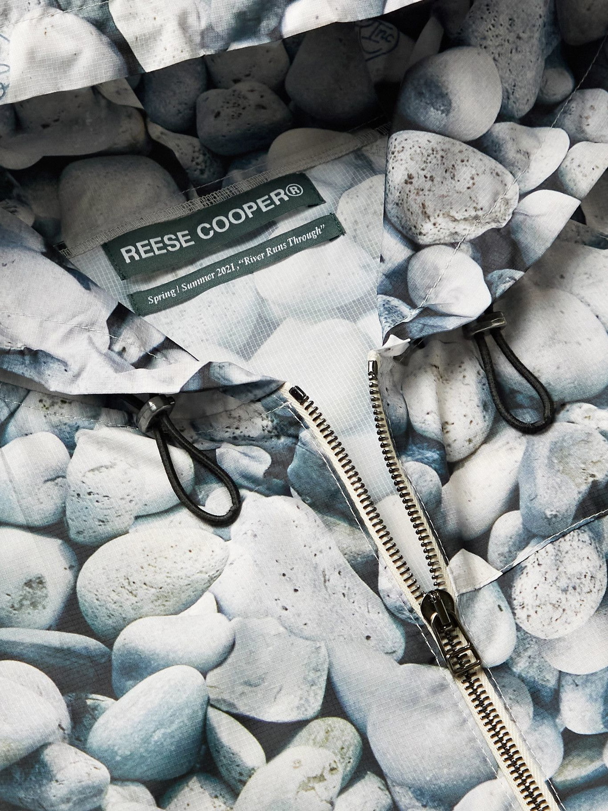 REESE COOPER® - Printed Ripstop Hooded Jacket - Gray