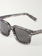 Zegna - Square-Frame Acetate Sunglasses - Black
