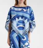 Pucci Printed silk satin top