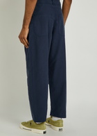 Ymc Barrel-leg Canvas Trousers Navy