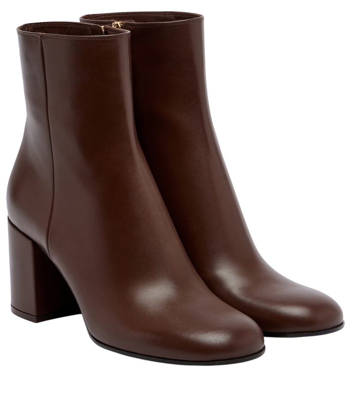 Photo: Gianvito Rossi Joelle leather ankle boots