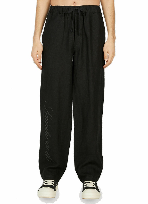 Photo: Saintwoods - Logo Print Pyjama Pants in Black
