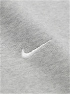 Nike - NRG Logo-Embroidered Cotton-Blend Jersey Sweatshirt - Gray