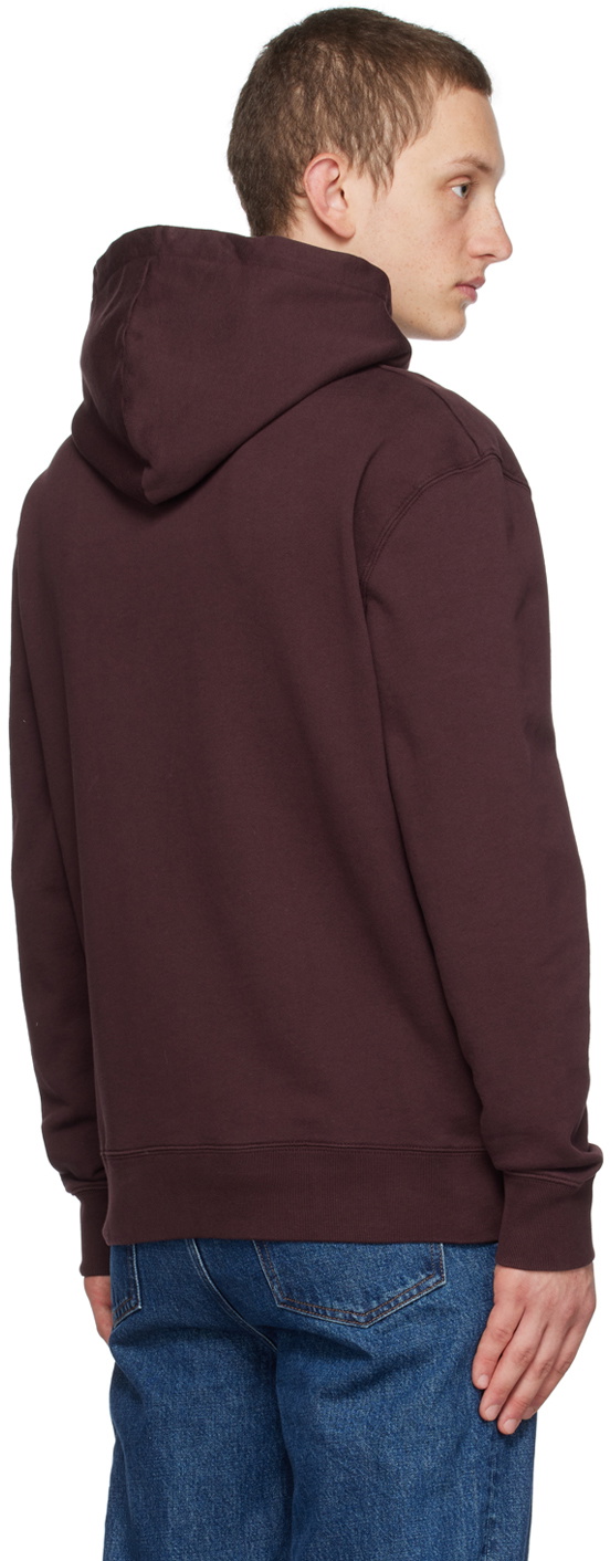 Maison Kitsuné Brown Handwriting Hoodie Maison Kitsune
