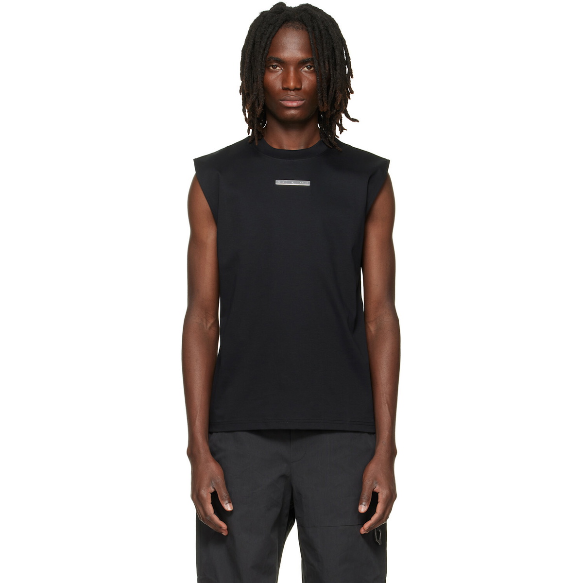 Heliot Emil Black Technical Vest Jacket Heliot Emil