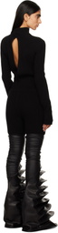 Rick Owens Black Porterville Knit Headon Jumpsuit