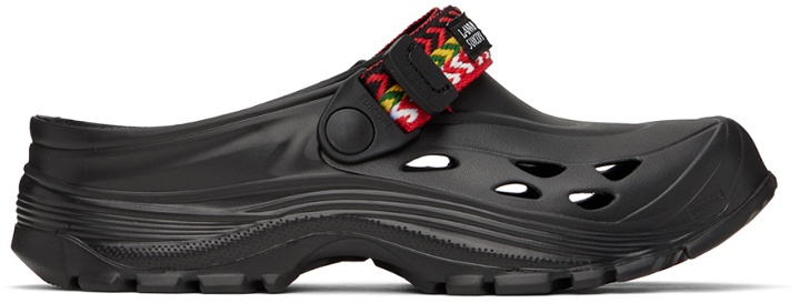 Photo: Lanvin Black Suicoke Edition Mok Curb Sandals