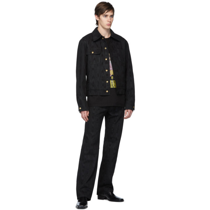 Linder Black Moire Effect Dimitri Jeans